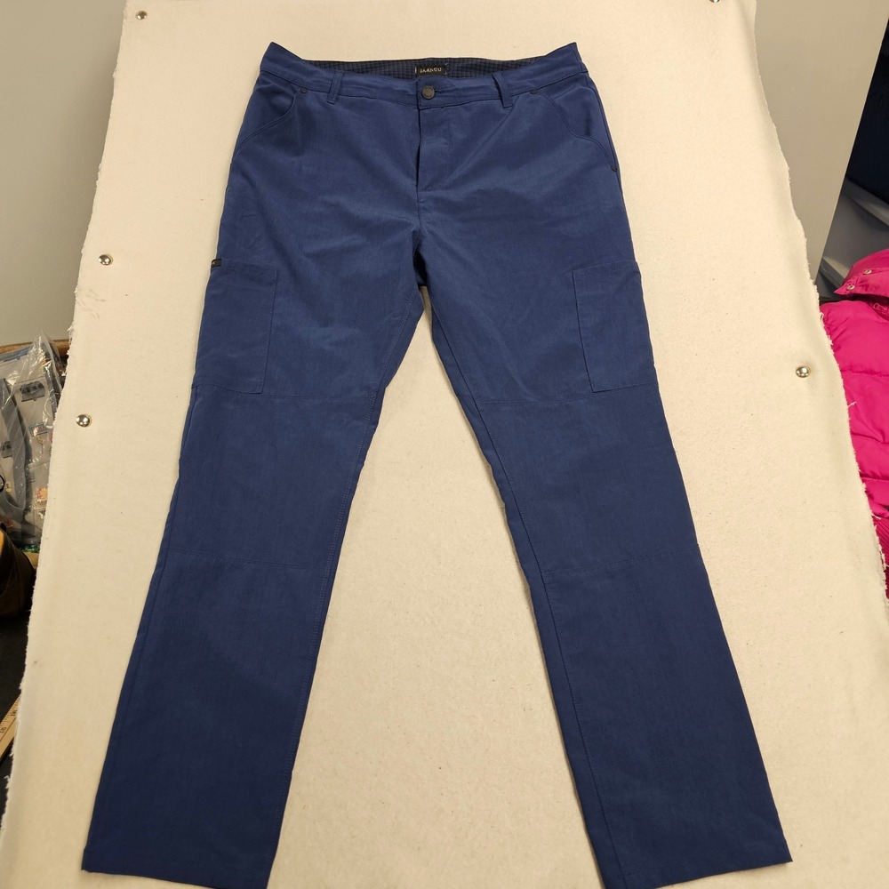 Jaanuu Mens Cargo Scrub Pants Estate Blue Straight Leg J85004 Size L